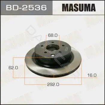 Тормозные диски MASUMA BD-2536