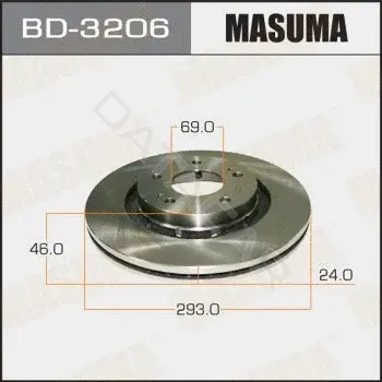 Тормозные диски MASUMA BD-3206