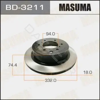 Тормозные диски MASUMA BD-3211