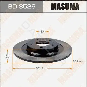 Тормозные диски MASUMA BD-3526