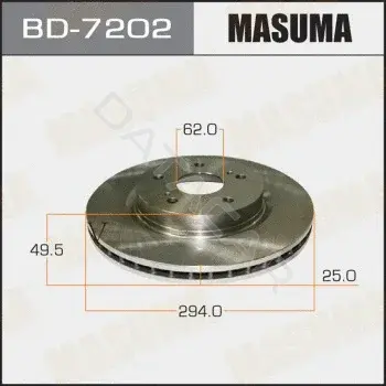 Тормозные диски MASUMA BD-7202