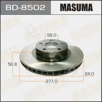 Тормозные диски MASUMA BD-8502