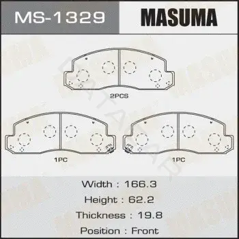 Барабанные колодки MASUMA MS-1329