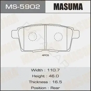 Барабанные колодки MASUMA MS-5902