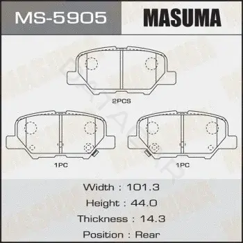Барабанные колодки MASUMA MS-5905