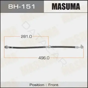 Тормозные шланги MASUMA BH-151