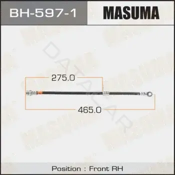 Тормозные шланги MASUMA BH-597-1