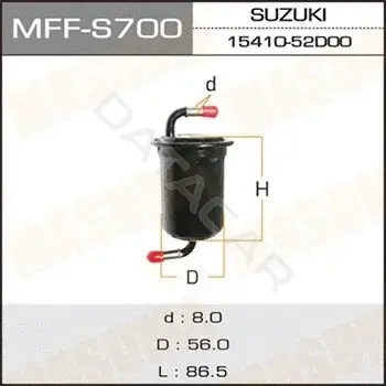 Топливный фильтр MASUMA MFF-S700
