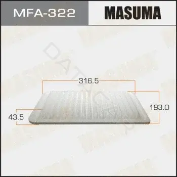 Воздушный фильтр MASUMA MFA-322