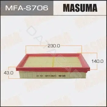 Воздушный фильтр MASUMA MFA-S706