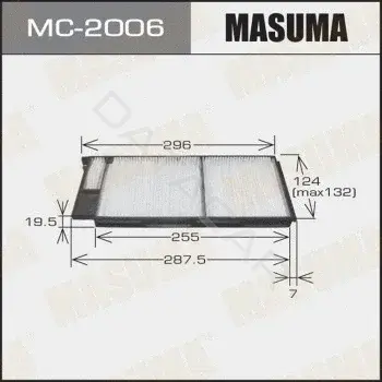 Фильтр салонный MASUMA MC-2006