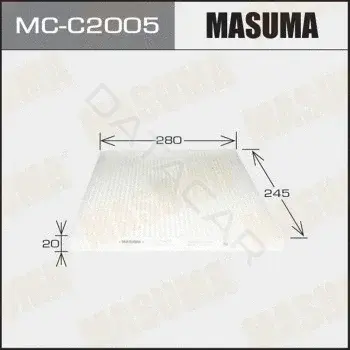 Фильтр салонный MASUMA MC-C2005