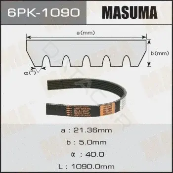Ремень ручейковый MASUMA 6PK-1090