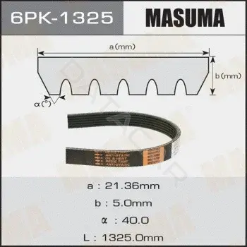 Ремень ручейковый MASUMA 6PK-1325