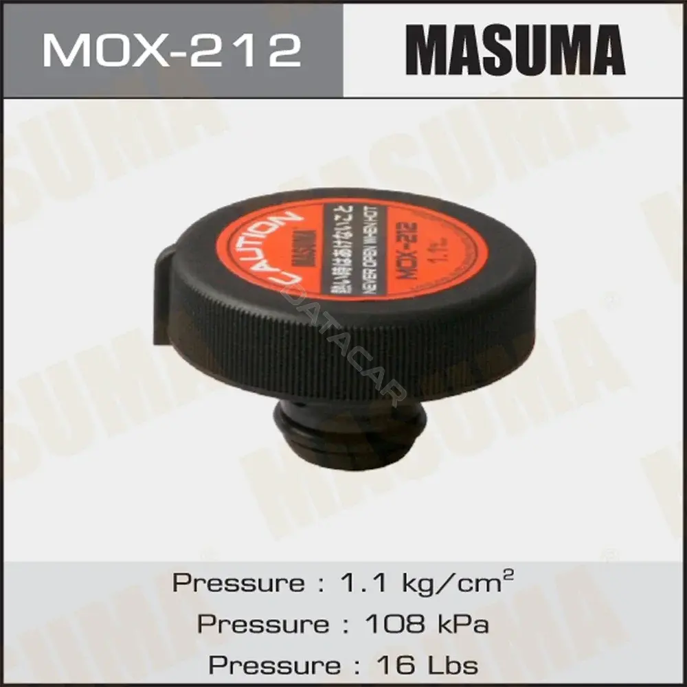 Крышка радиатора / расширительного бачка MASUMA MOX-212
