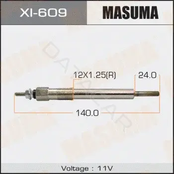 Свечи накала MASUMA XI-609