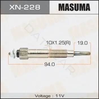 Свечи накала MASUMA XN-228