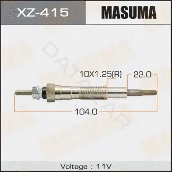 Свечи накала MASUMA XZ-415