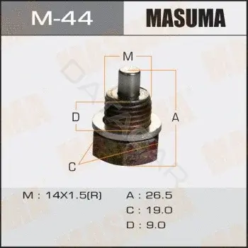 Пробка сливная масляного поддона MASUMA M-44