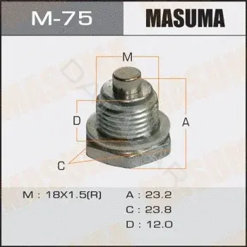 Пробка сливная масляного поддона MASUMA M-75