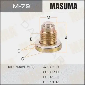 Пробка сливная масляного поддона MASUMA M-79