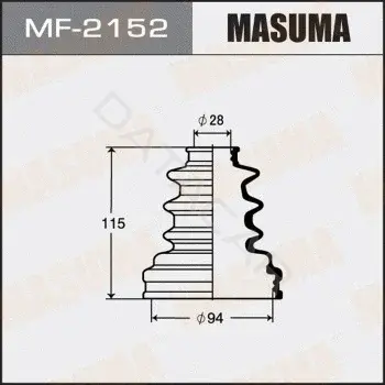 Пыльник шруса MASUMA MF-2152