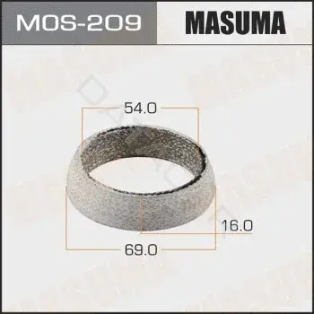Прокладка глушителя MASUMA MOS-209