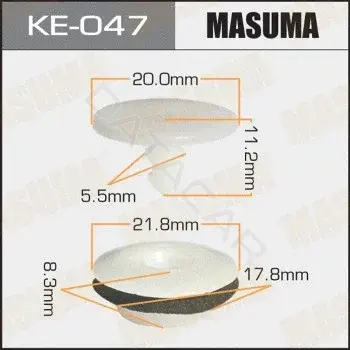 Клипса молдинга MASUMA KE-047