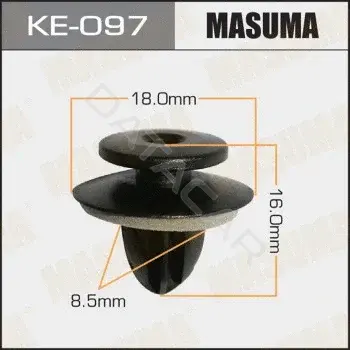 Клипса молдинга MASUMA KE-097
