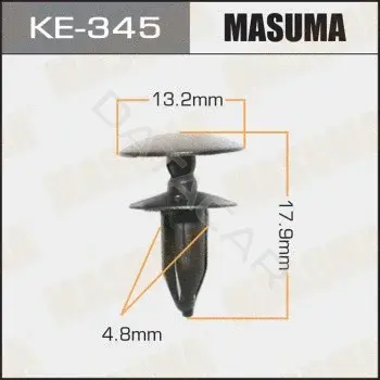 Клипса молдинга MASUMA KE-345