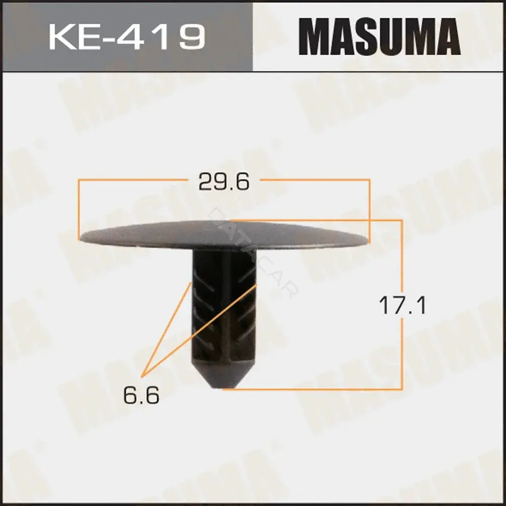 Клипса молдинга MASUMA KE-419