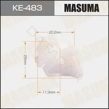 Клипса молдинга MASUMA KE-483