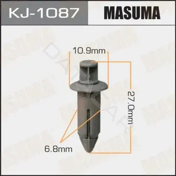 Клипса молдинга MASUMA KJ-1087