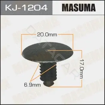 Клипса молдинга MASUMA KJ-1204