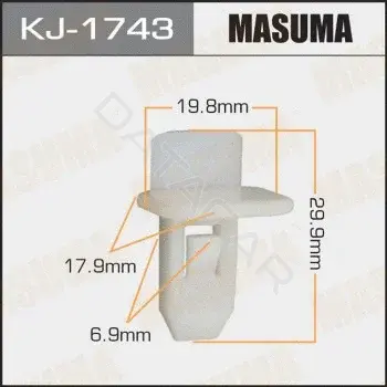 Клипса молдинга MASUMA KJ-1743