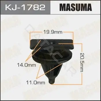 Клипса молдинга MASUMA KJ-1782