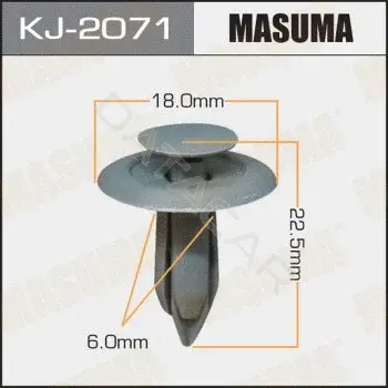 Клипса молдинга MASUMA KJ-2071