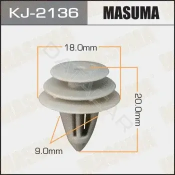Клипса молдинга MASUMA KJ-2136