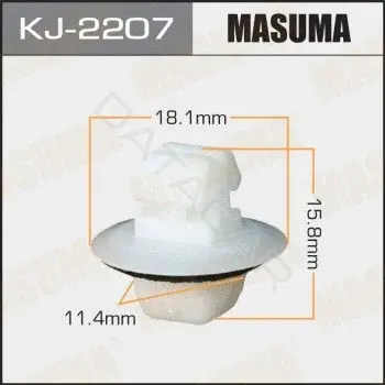Клипса молдинга MASUMA KJ-2207