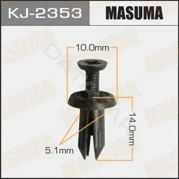 Клипса молдинга MASUMA KJ-2353