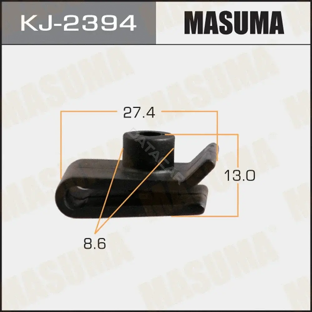 Клипса молдинга MASUMA KJ-2394