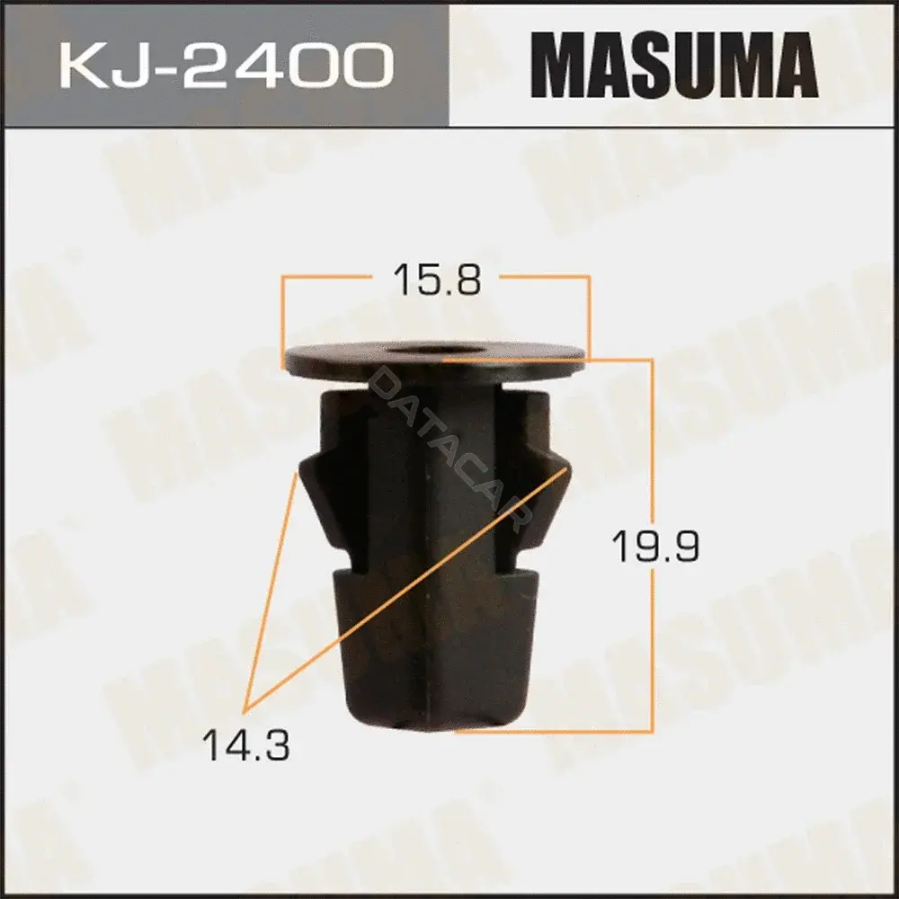 Клипса молдинга MASUMA KJ-2400