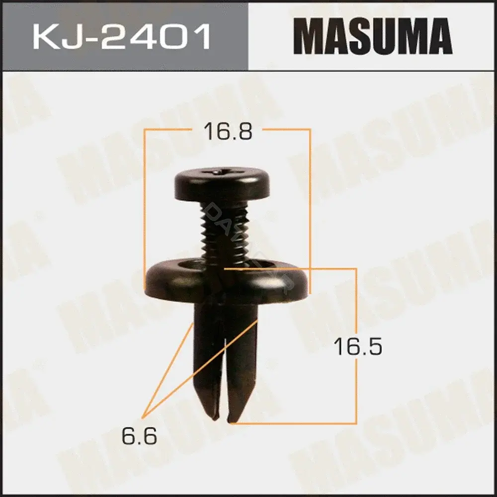Клипса молдинга MASUMA KJ-2401