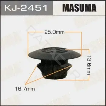 Клипса молдинга MASUMA KJ-2451
