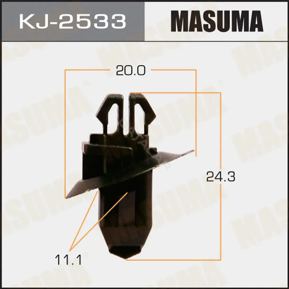 Клипса молдинга MASUMA KJ-2533
