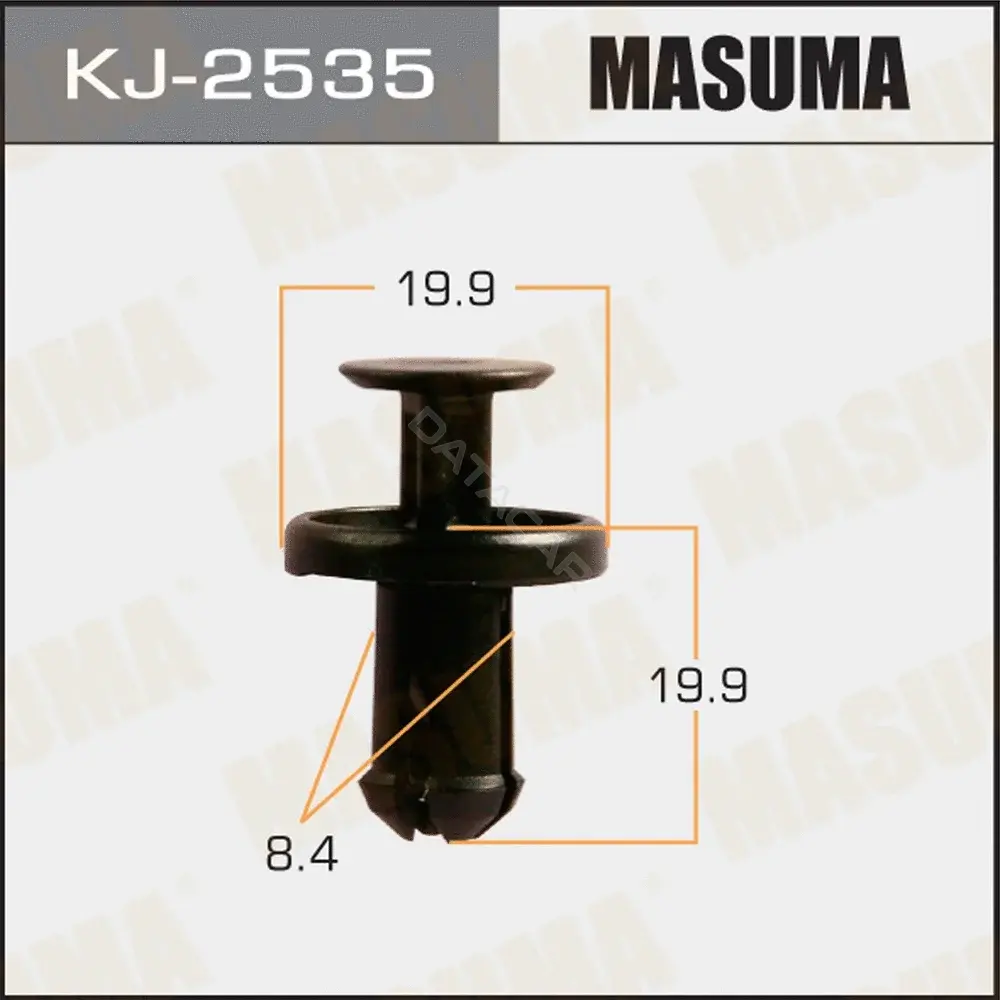 Клипса молдинга MASUMA KJ-2535