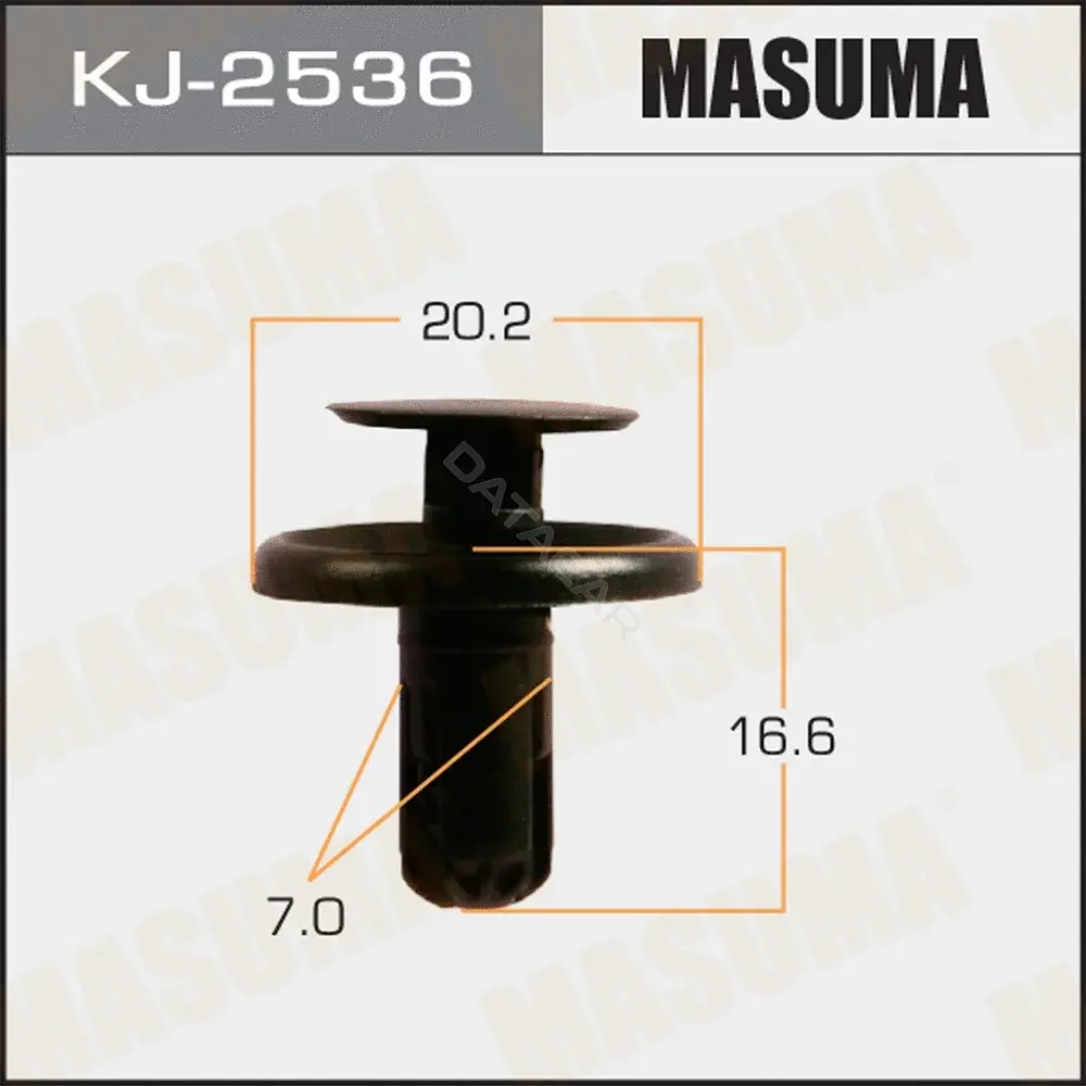 Клипса молдинга MASUMA KJ-2536