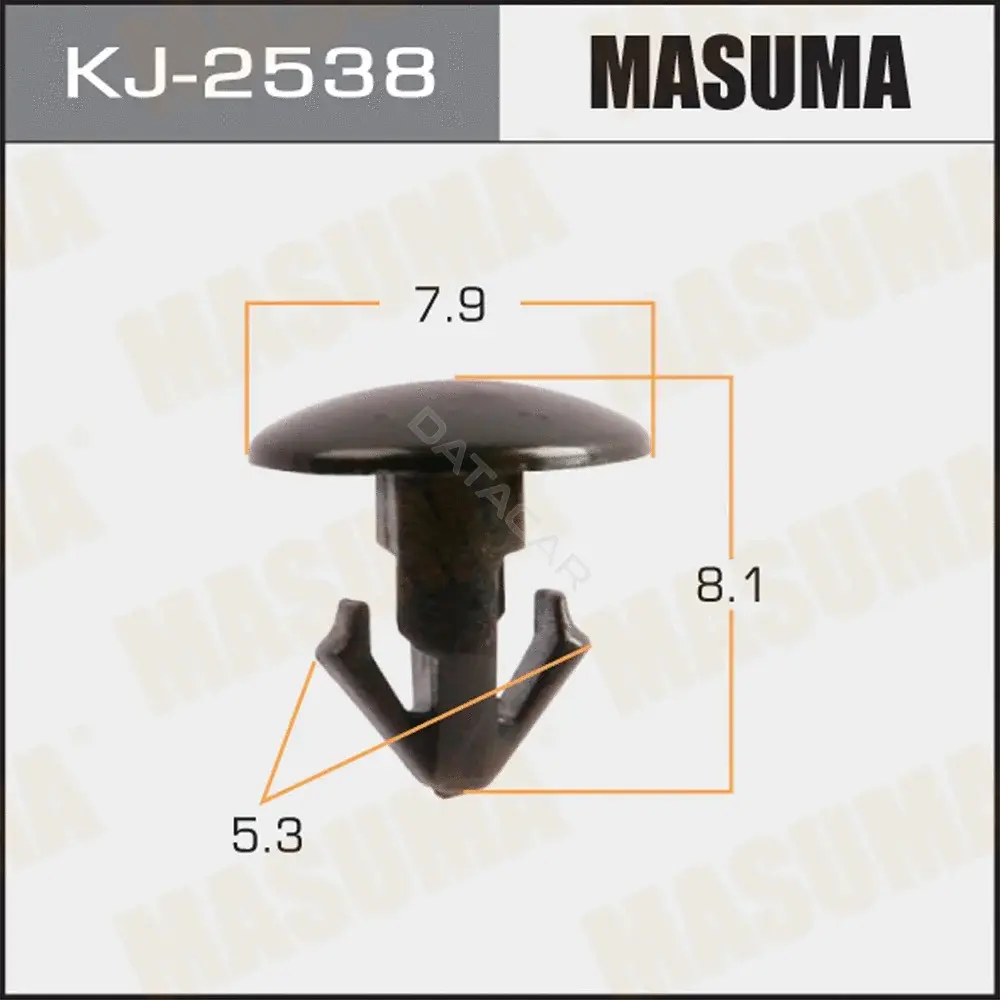 Клипса молдинга MASUMA KJ-2538