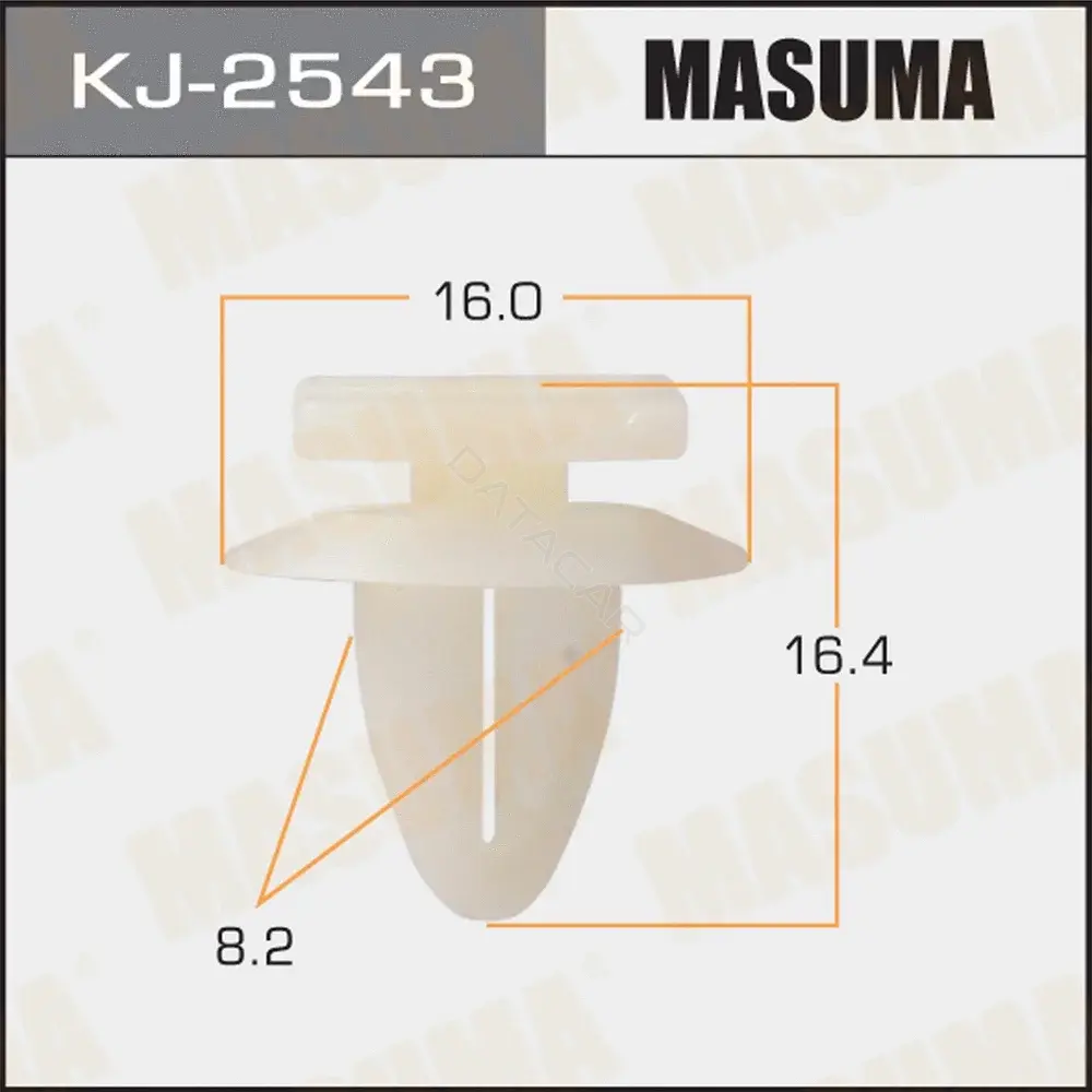 Клипса молдинга MASUMA KJ-2543