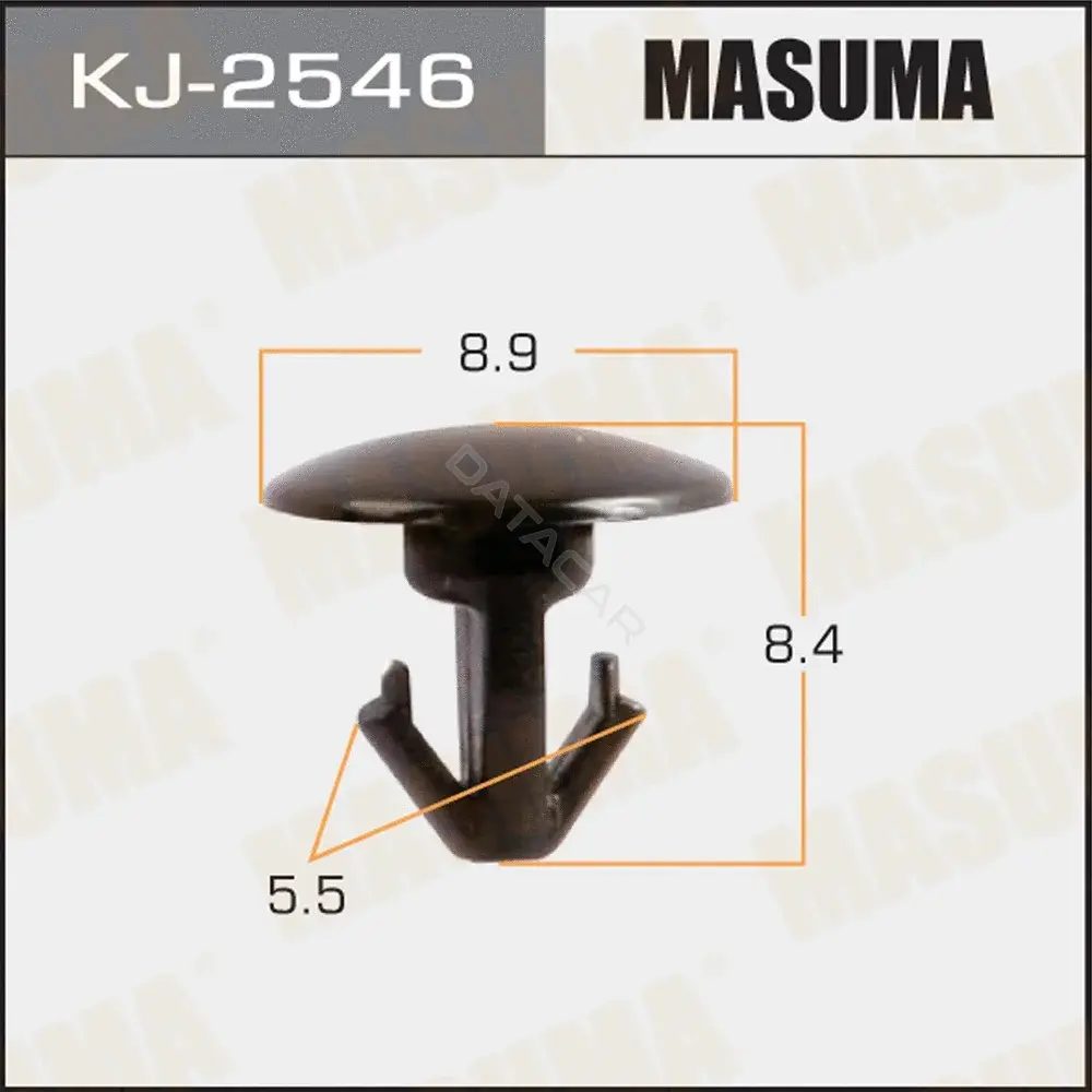 Клипса молдинга MASUMA KJ-2546
